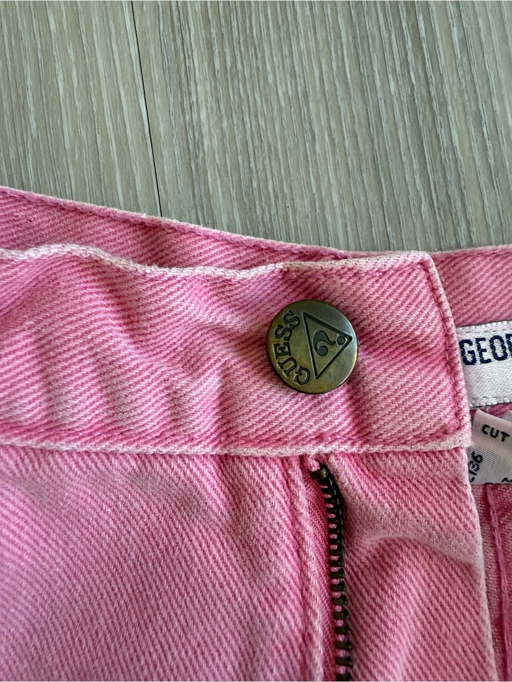 Vintage Guess by Marciano Pink Denim Mini Skirt - Picture 8 of 8